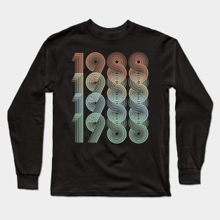 Vintage 1988 32nd Birthday Men Women Long Sleeve T-Shirt